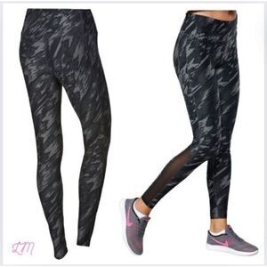 Nike One Legend‎ Dri-Fit Abstract Camo Leggings Gray Black Size Medium